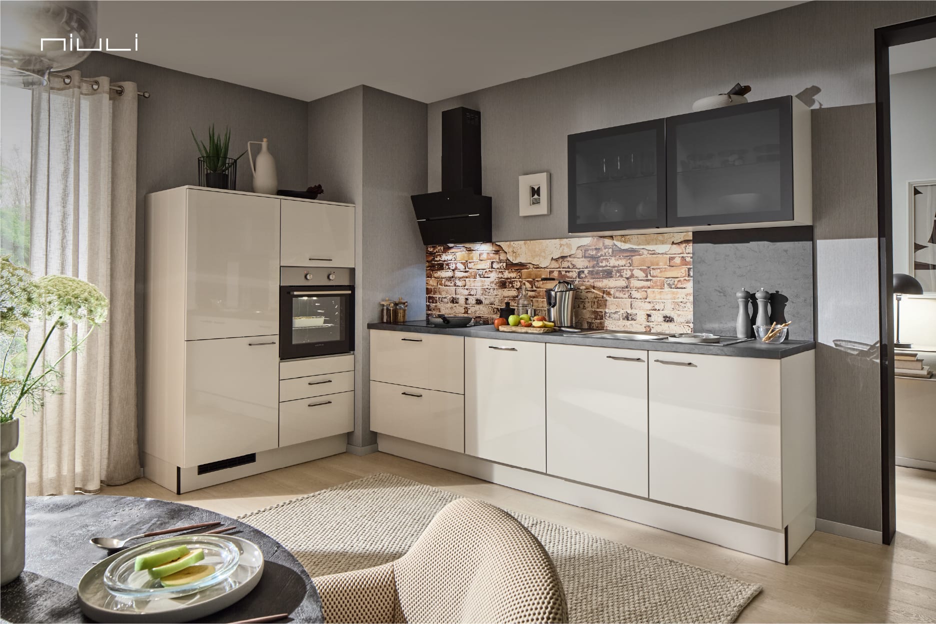 PN 215 | 504 High-Gloss Cashmere Grey